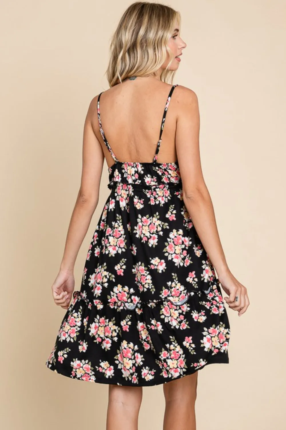 🌼 Culture Code Full Size Floral Frill Cami Dress 🌼