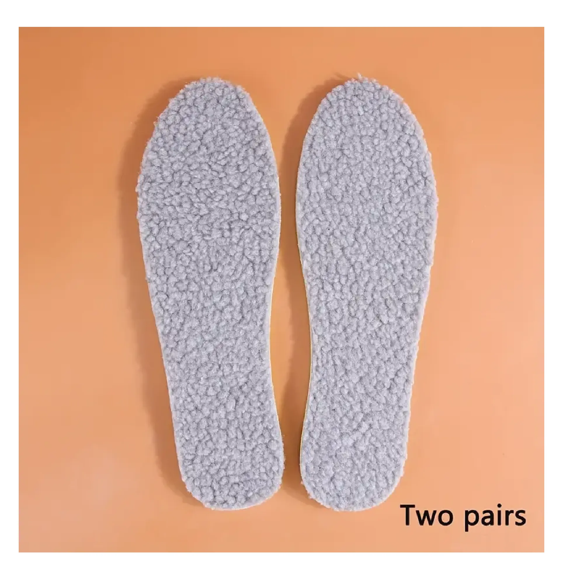 2/4pair Cuttable Imitation Sheepskin Insole, Cuttable Fit Insole, Warm Sheepskin Sole, Fluffy And Comfortable Lamb Wool Winter Insole