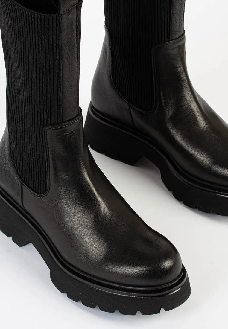 Alexia Black Chelsea Boots