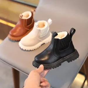 Animal-Friendly Leather Warm Winter Boots