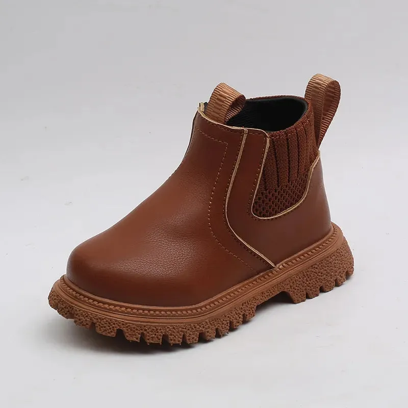 Animal-Friendly Leather Warm Winter Boots