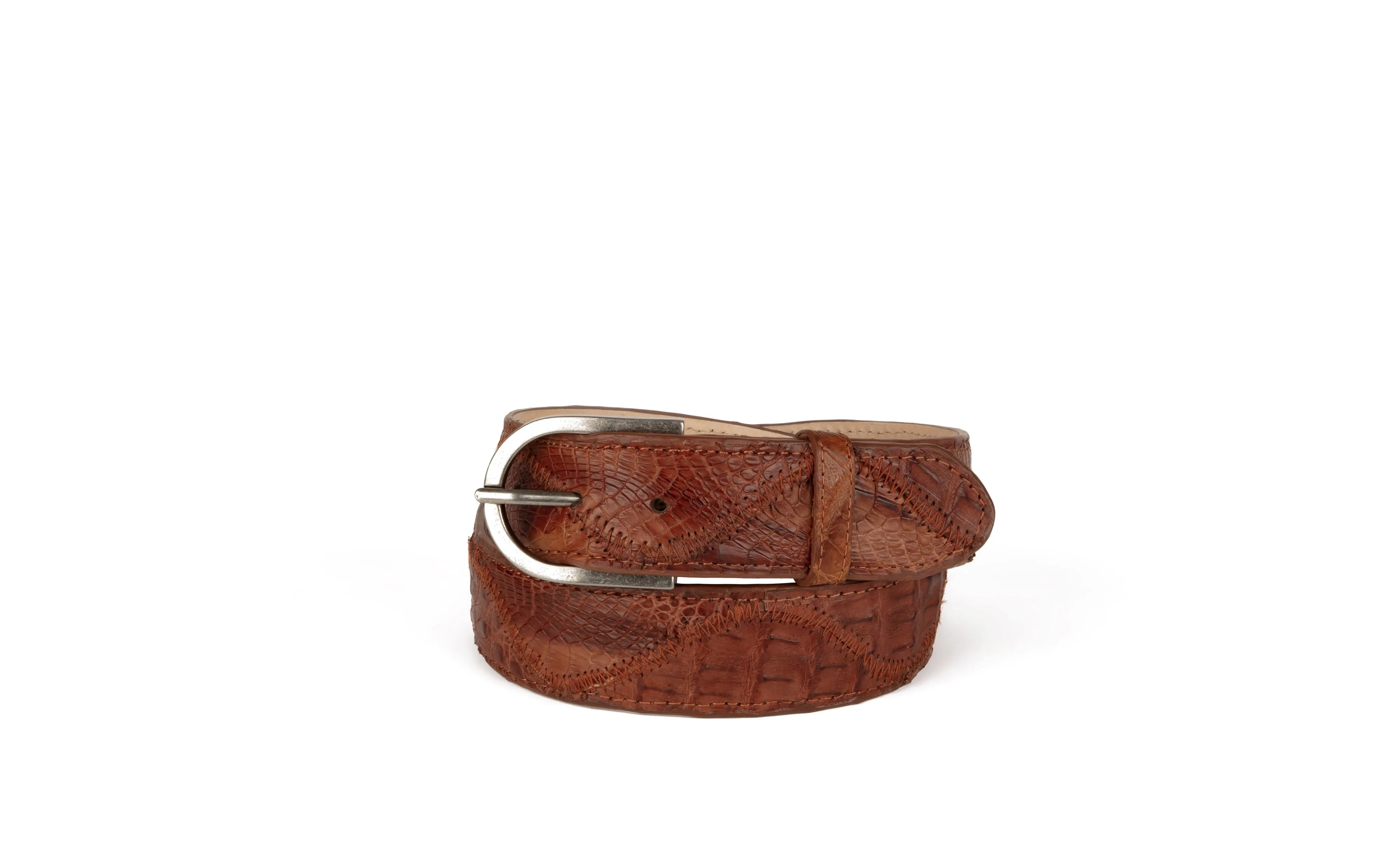 Azulado Patchwork Caiman Belt