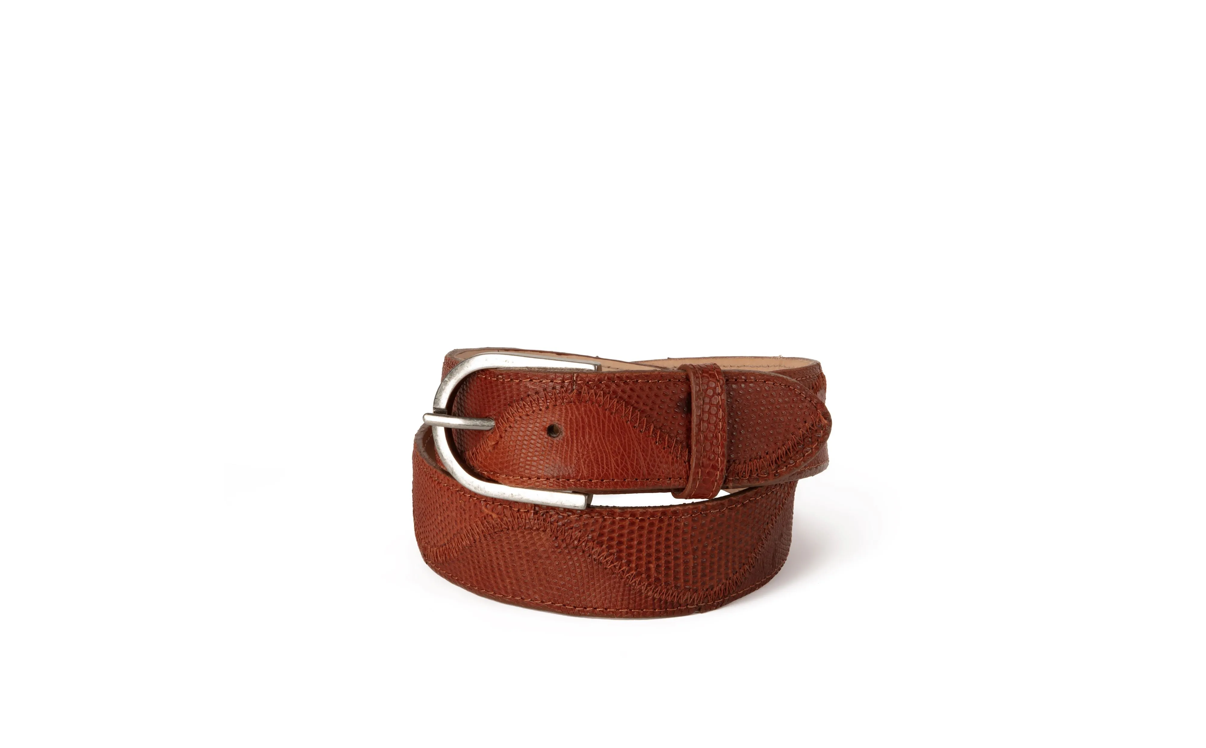 Azulado Patchwork Lizard Belt