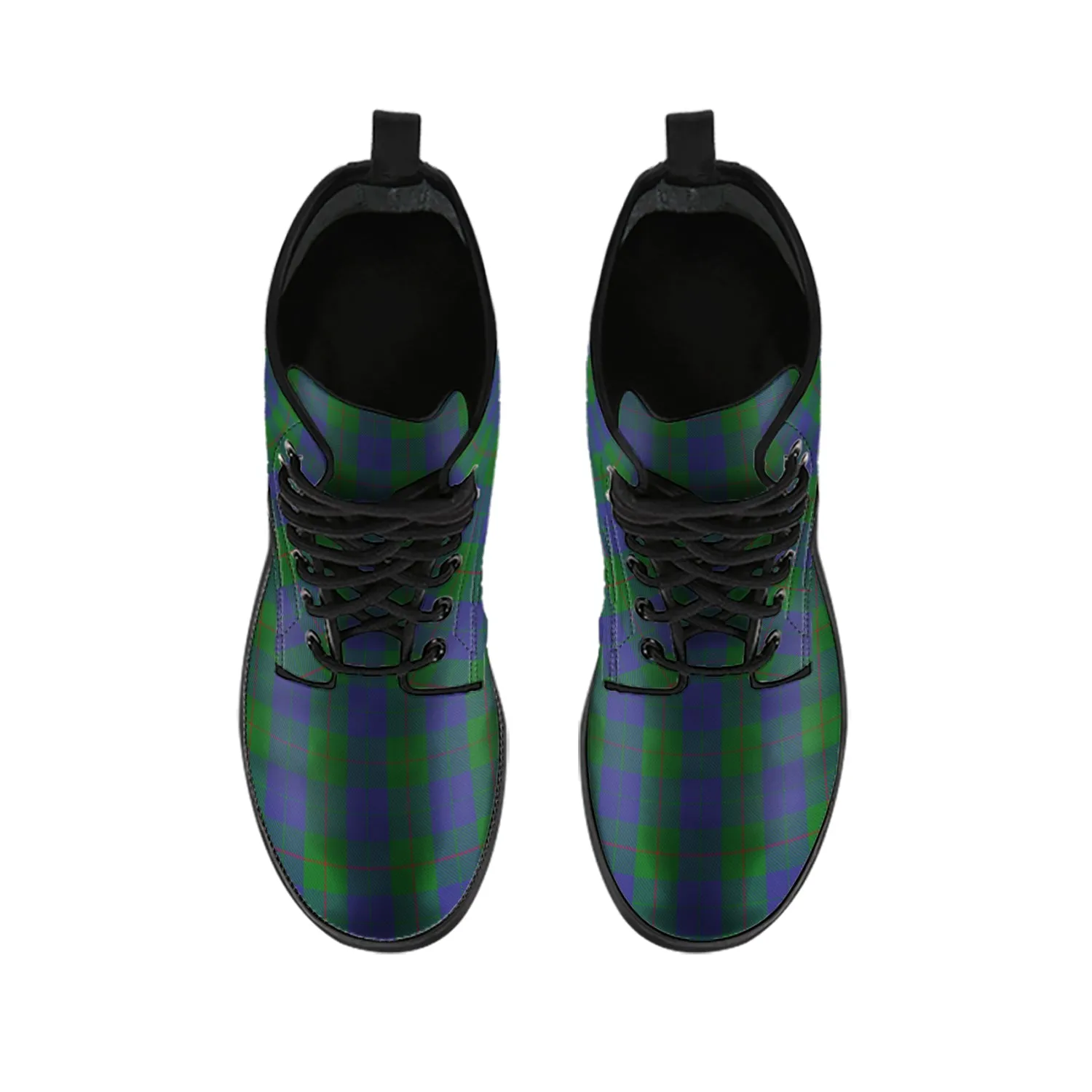 Barclay Tartan Leather Boots