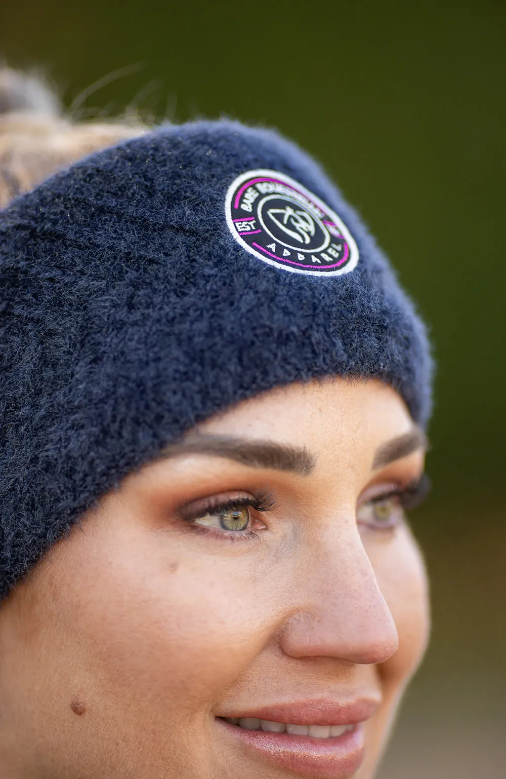 BARE Winter Series - Evie Emblem Headband - Dark Navy