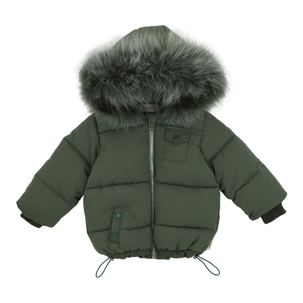 Boys Bondoux Jacket in Textured Fabric - Stylish and Durable