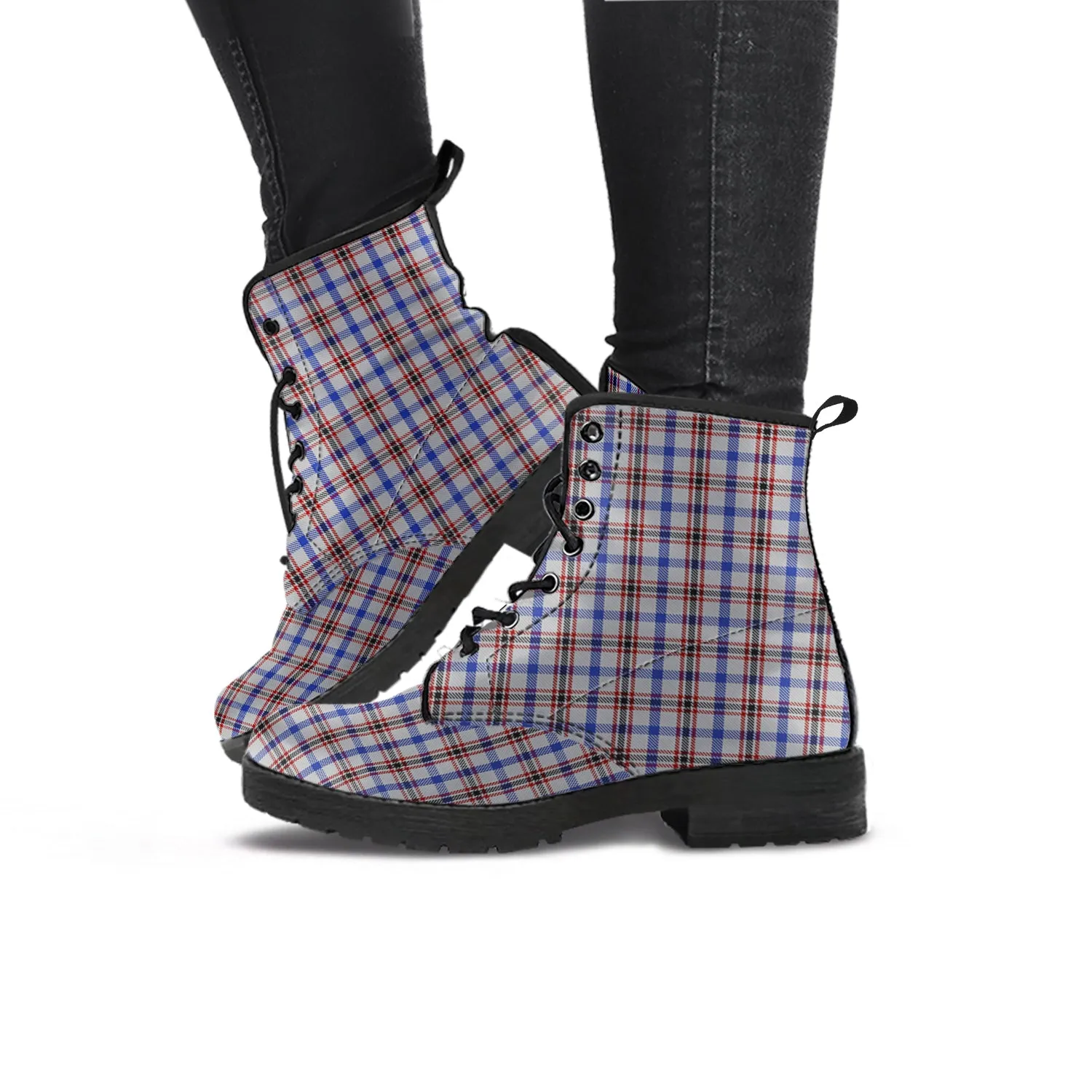 Boswell Tartan Leather Boots