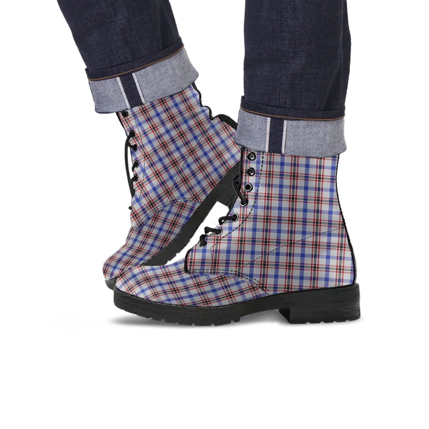 Boswell Tartan Leather Boots