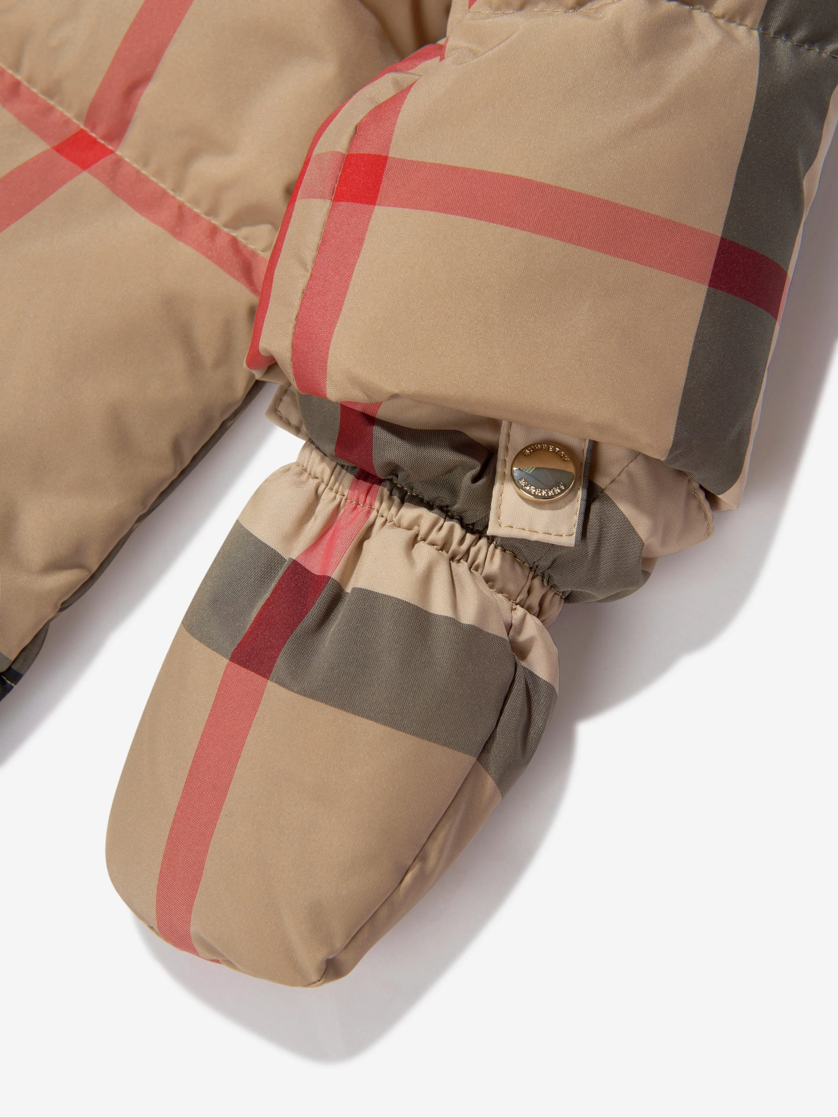 Burberry Baby Check Print River Puffer Snowsuit