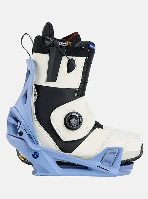 Burton Step On Snowboard Bindings Mens 2024 Slate Blue / Logo