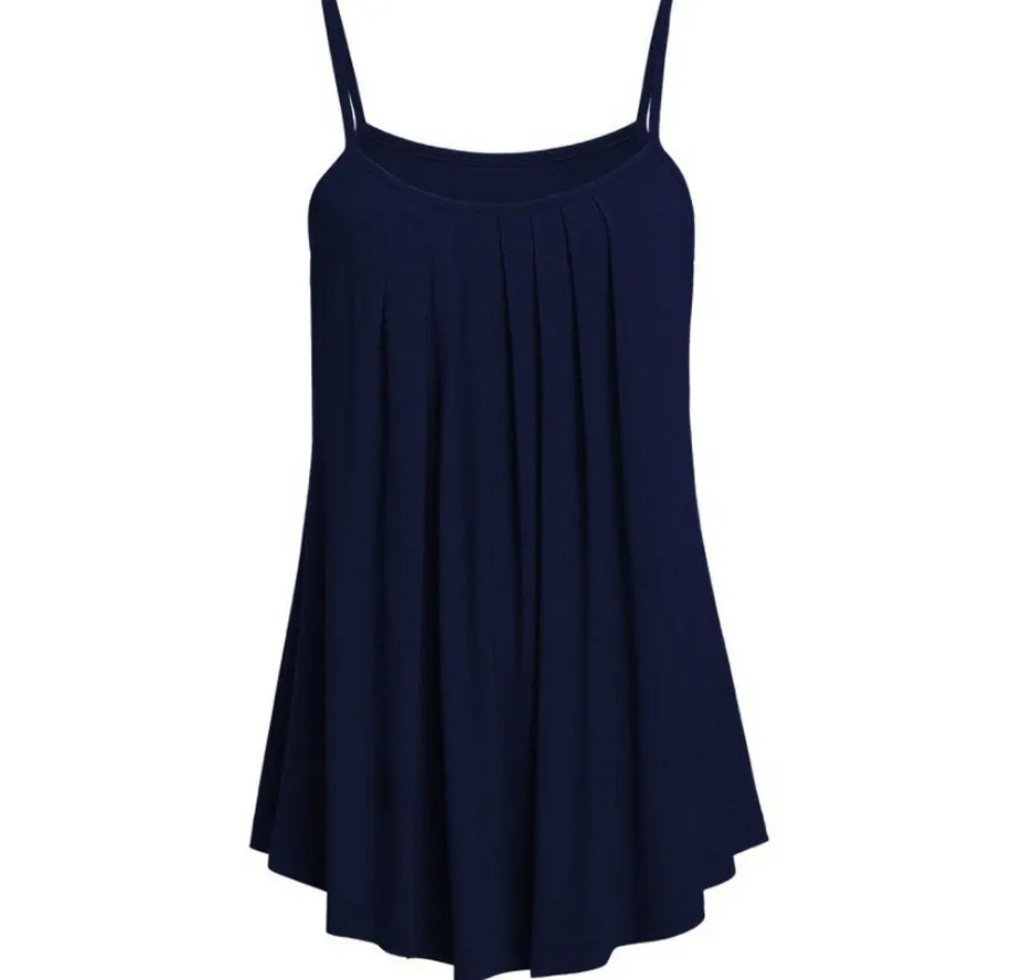 Camisole pleated skirt