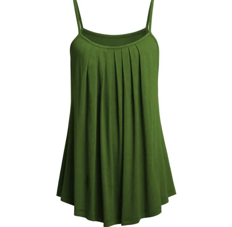 Camisole pleated skirt