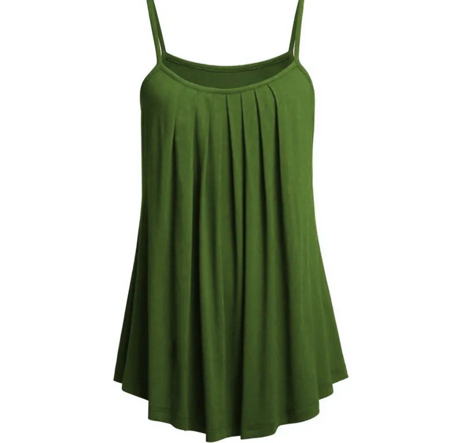 Camisole pleated skirt