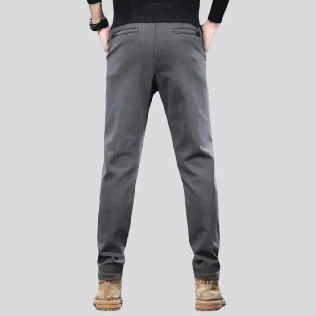 Color men's slim jeans