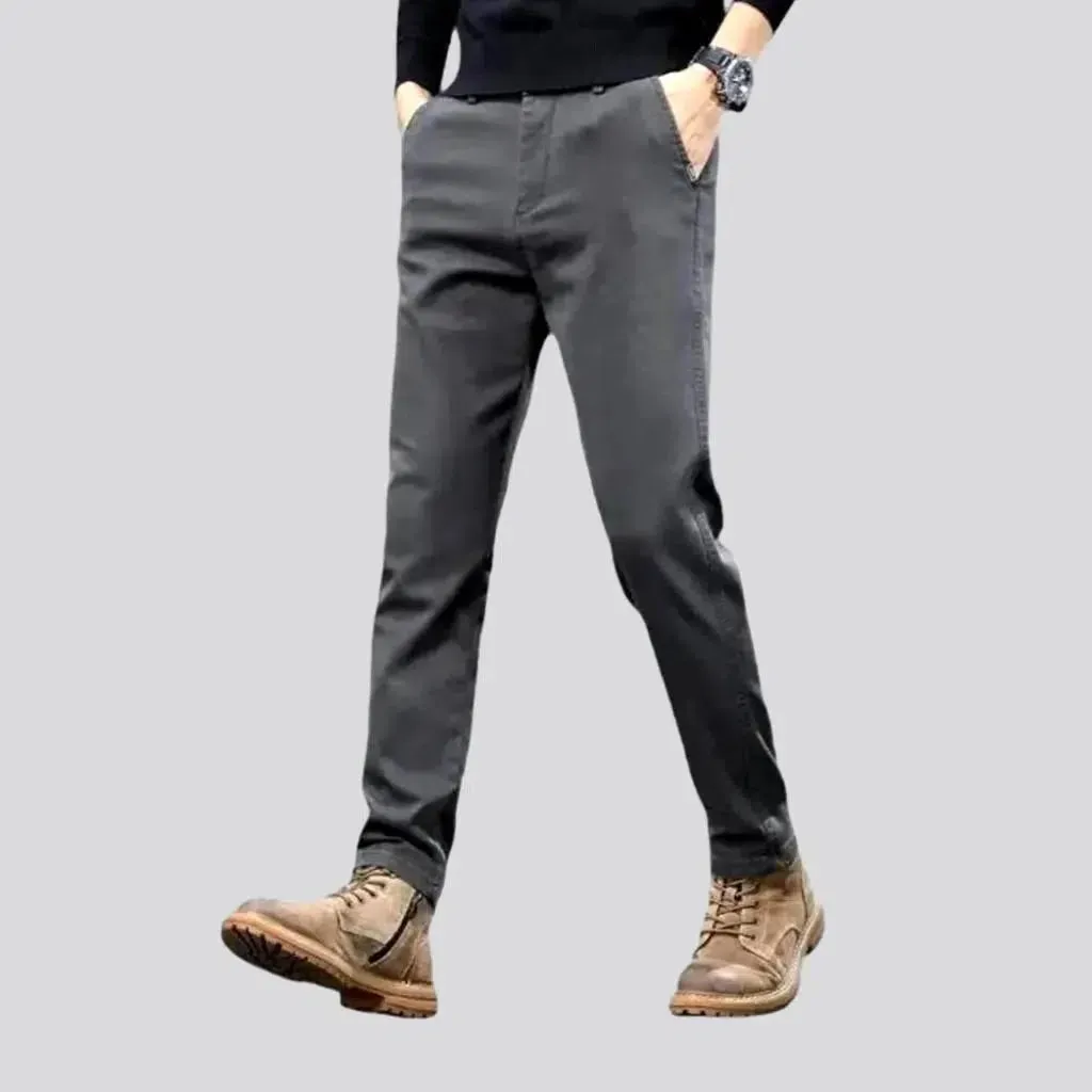 Color men's slim jeans