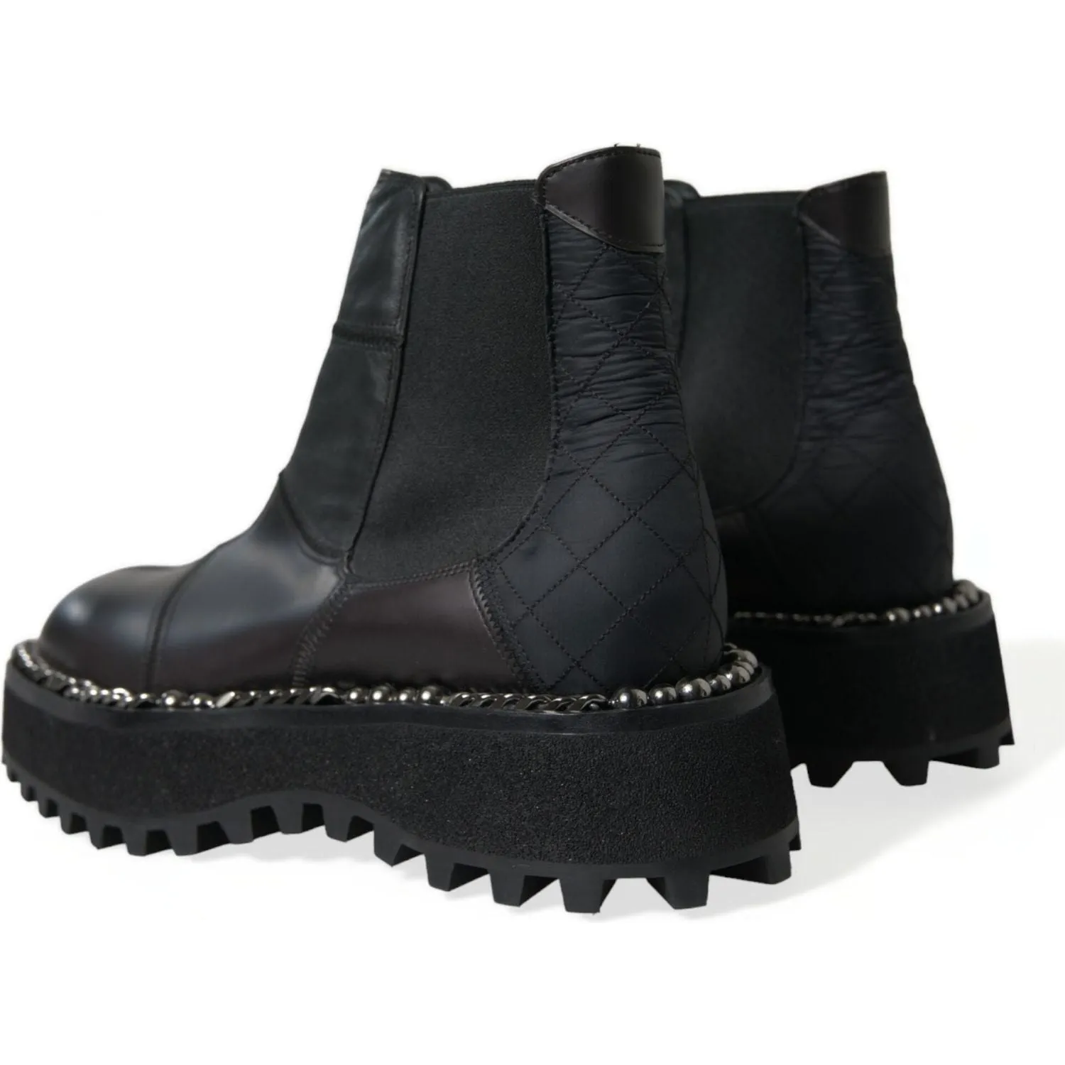 Dolce & Gabbana Elegant Black Chelsea Slip-On Boots