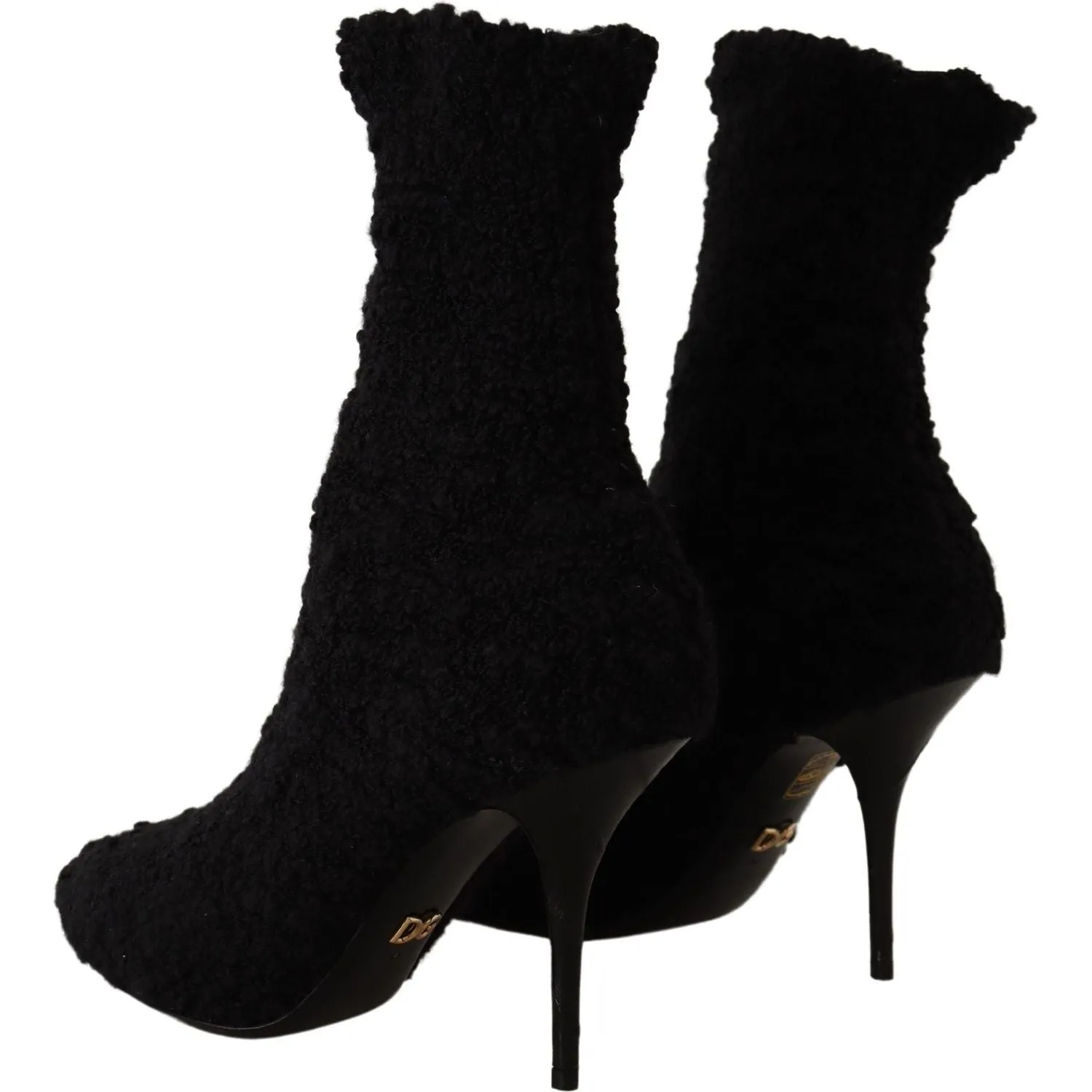 Dolce & Gabbana Elegant Black Mid-Calf Viscose Boots