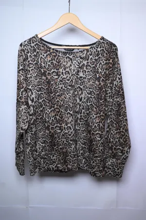 Dorothy Perkins Cheetah Print Sweatshirt - Medium