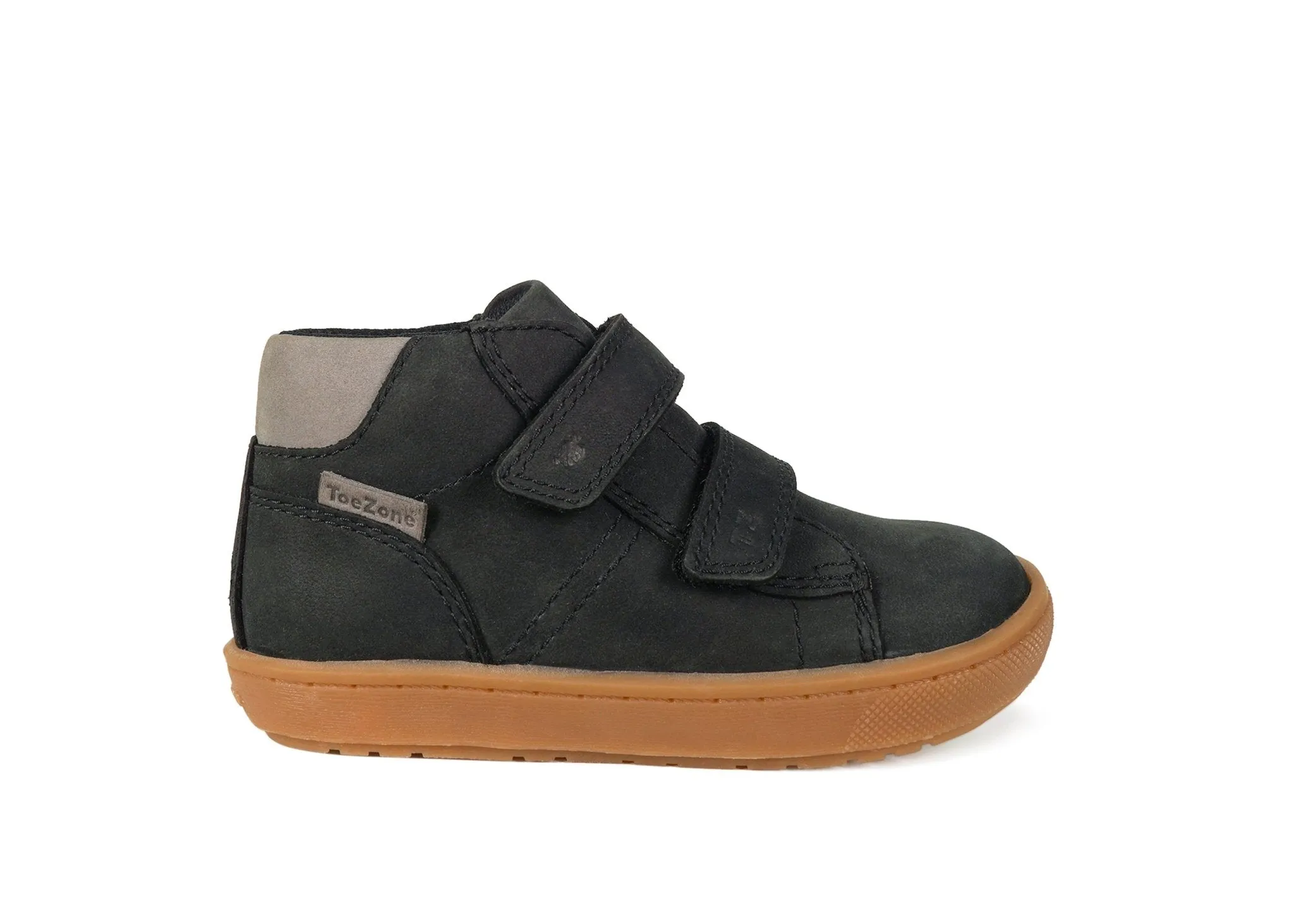 GRAYSON -  Boys' Black Nubuck Rip Tape Boots (Available in Half Sizes)