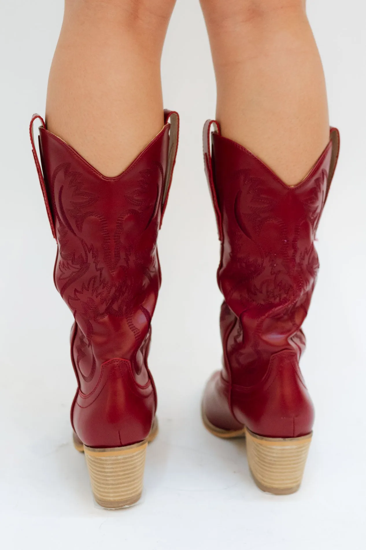 Hadie Boots - Burgundy