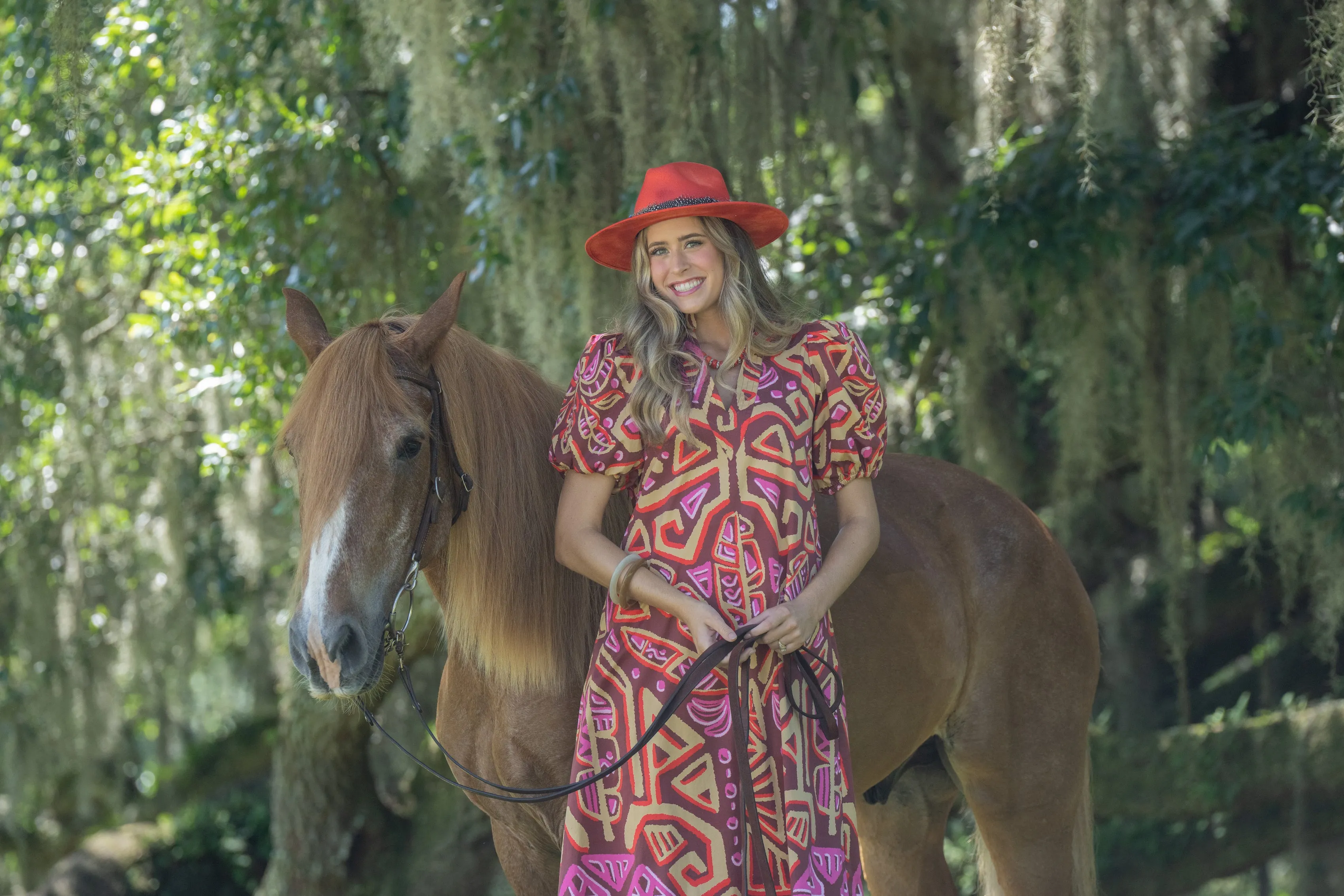 Hampton Dress - Tribal Palm