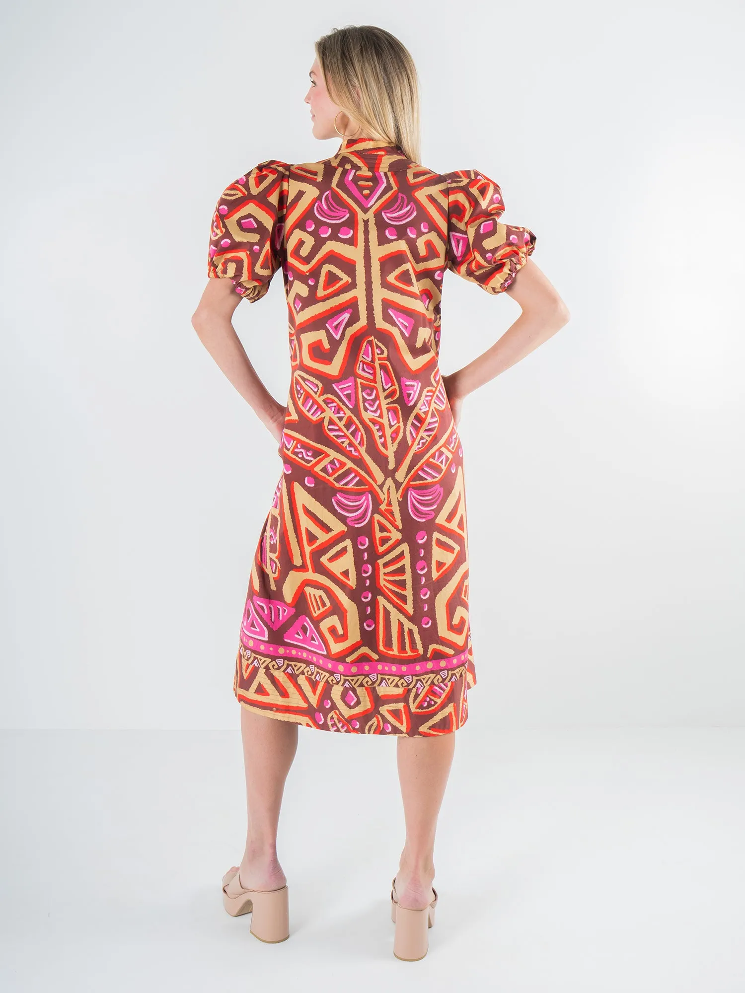 Hampton Dress - Tribal Palm