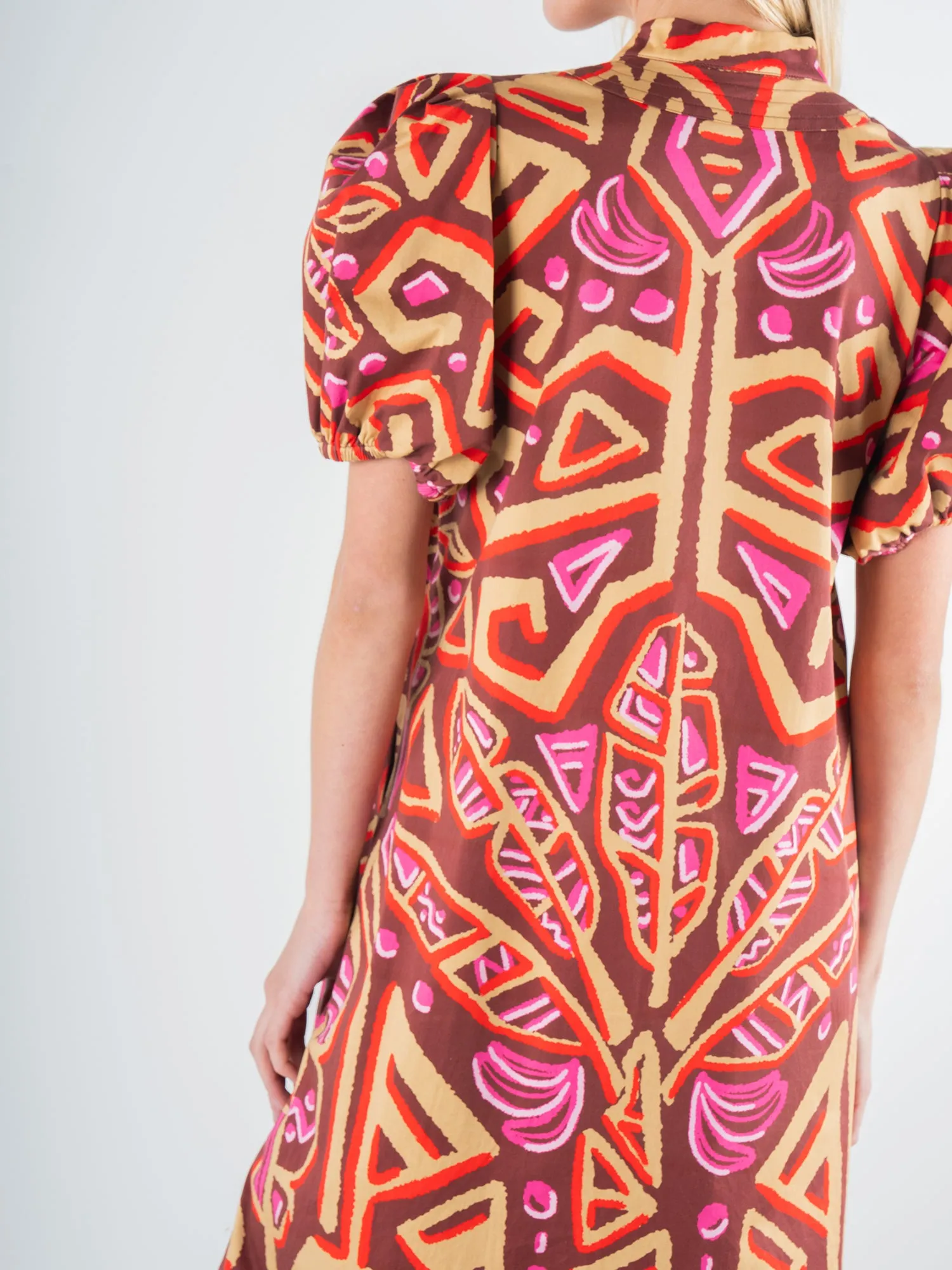 Hampton Dress - Tribal Palm