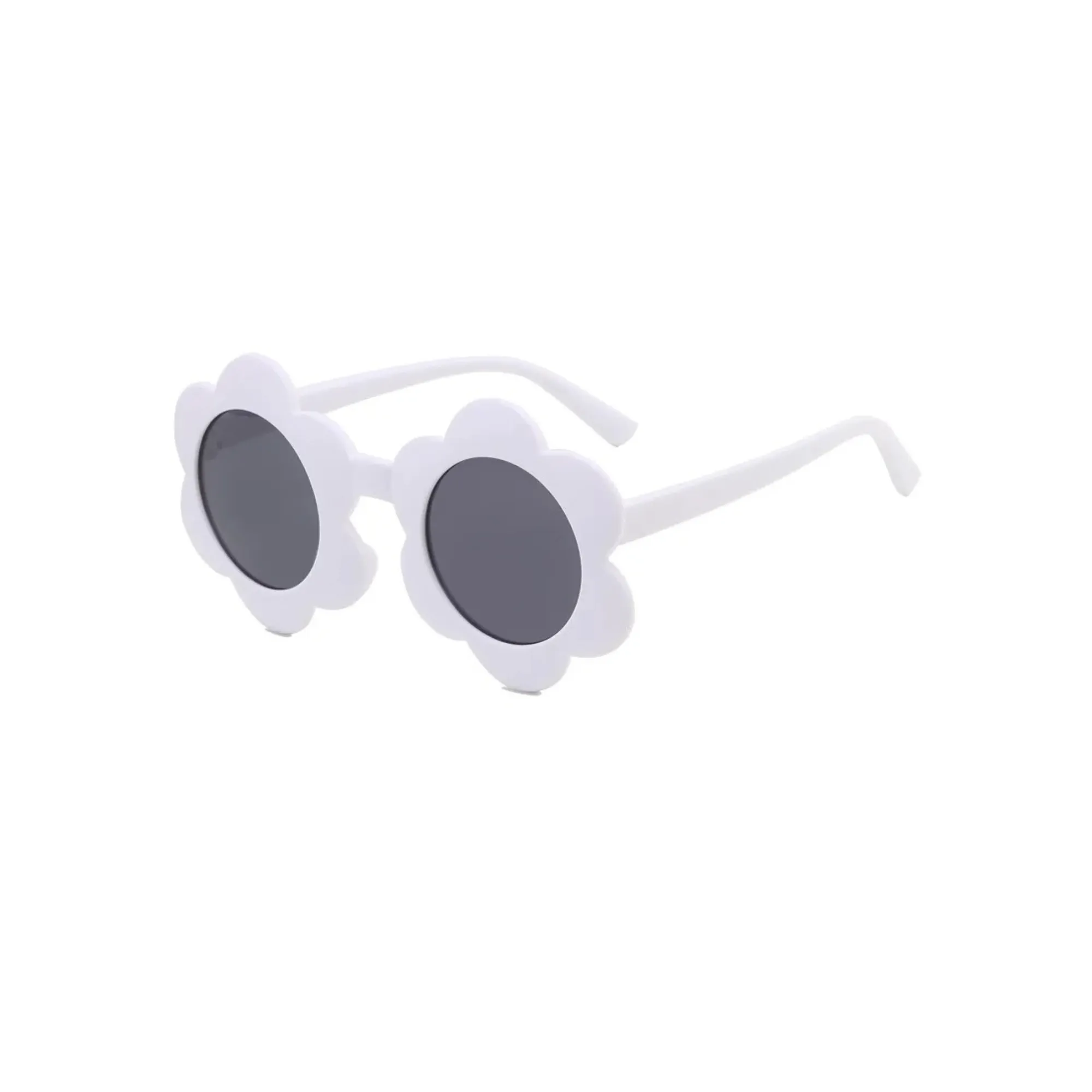 June Flower Sunglasses in Snow White