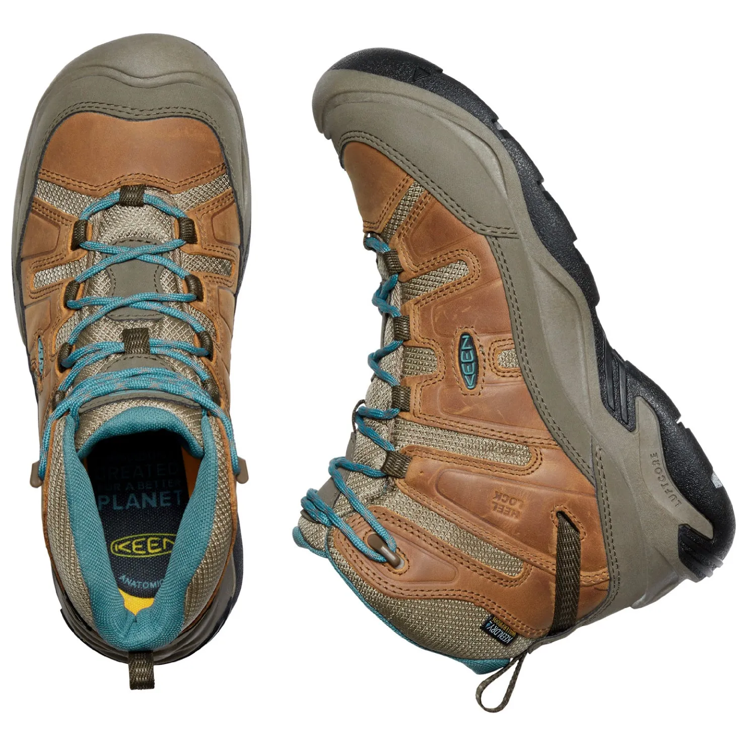 Keen Circadia Womens Walking Boots Coconut/North Atlantic