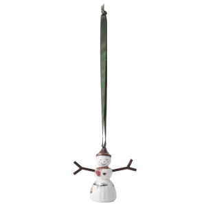 Kähler Hammershøi Christmas Hanging Snowgirl, H: 2.6"