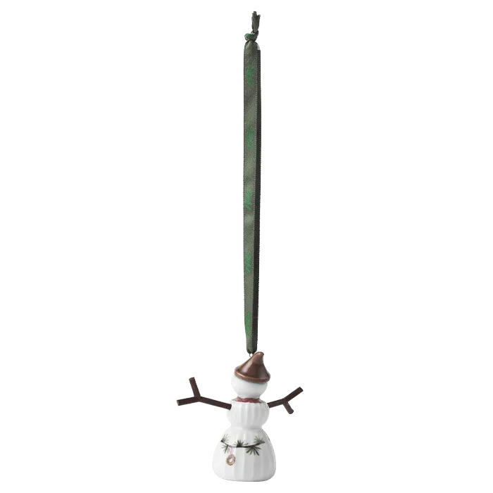 Kähler Hammershøi Christmas Hanging Snowgirl, H: 2.6"