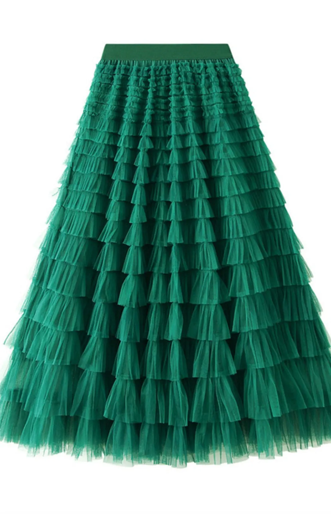 La Roseason Tulle Tiered Skirt