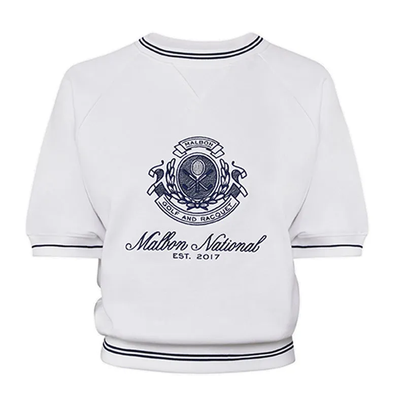 MALBON GOLF Bille Women’s Sweatshirt (Snow)