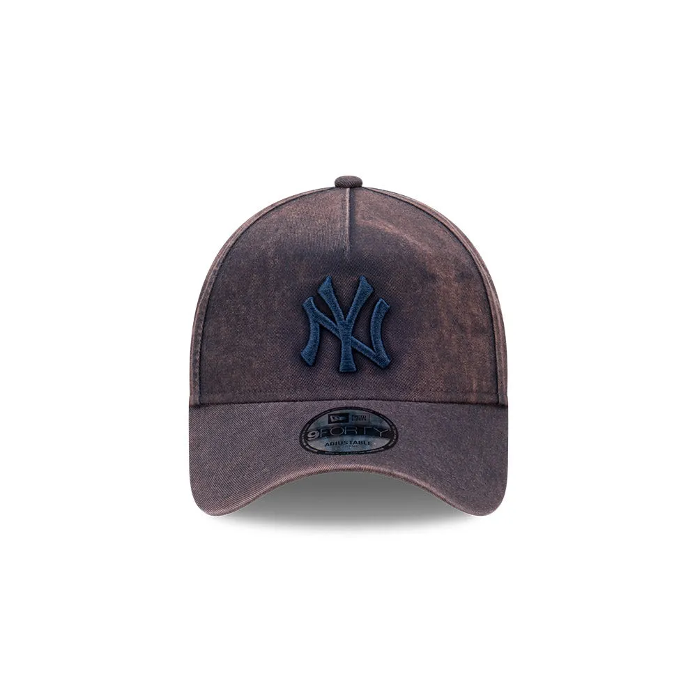 New Era 9Forty A-Frame MLB Tonal Snow Wash New York Yankees Oceanside Blue