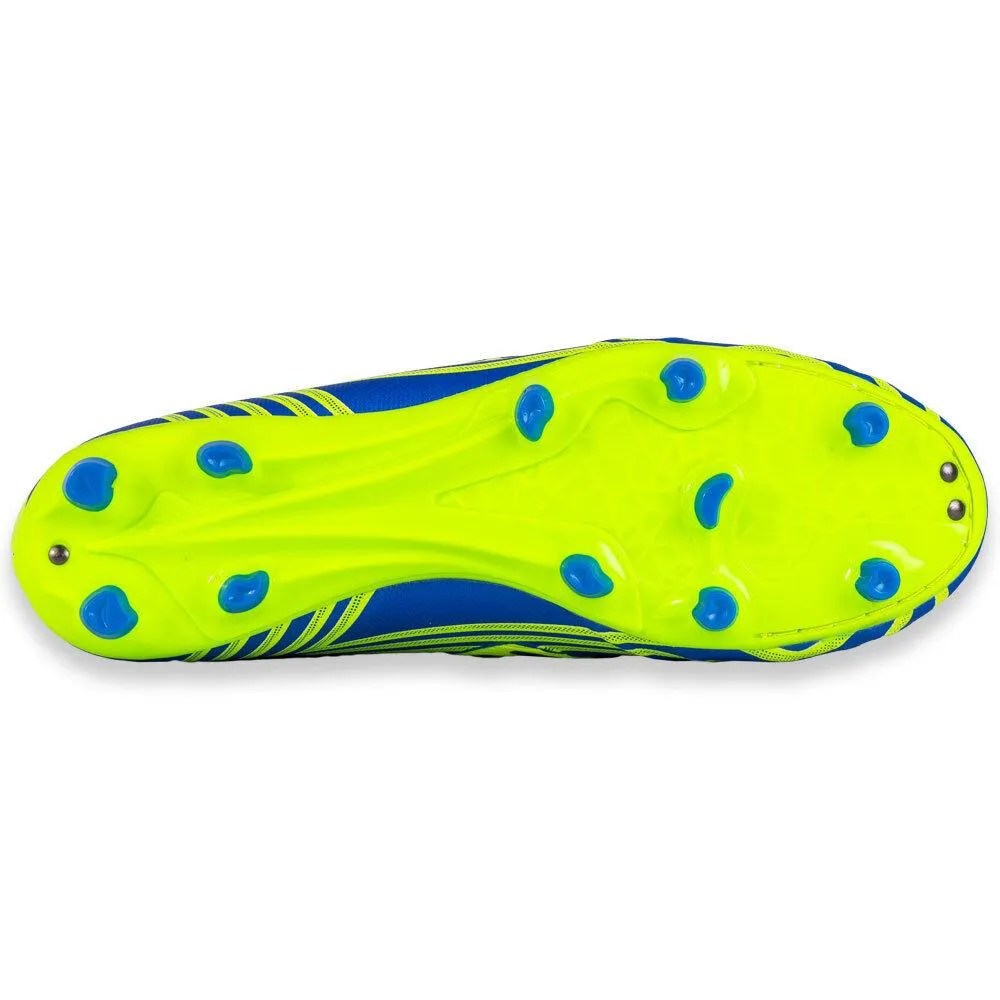 NOMIS Prodigy FG Football Boots - Royal/Fluro Lime - Youth - Kids