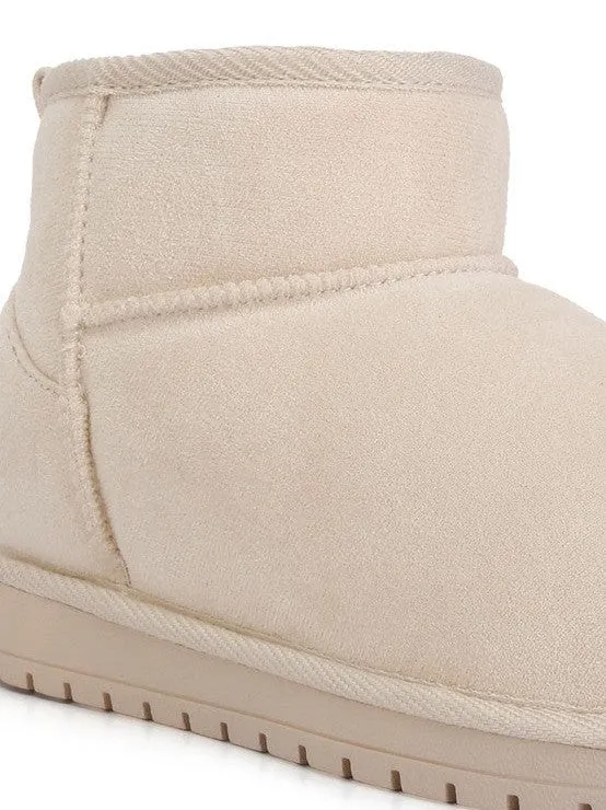 On Trend High Ankle Flat Winter Booties