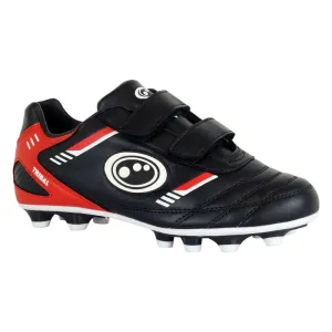 Optimum Velcro Moulded Tribal Black/Red Junior Boots