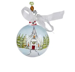 PERSONALIZED "LITTLE WHITE CHURCH" ORNAMENT