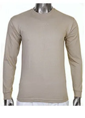 Pro Club Heavyweight Long Sleeve Khaki T Shirt