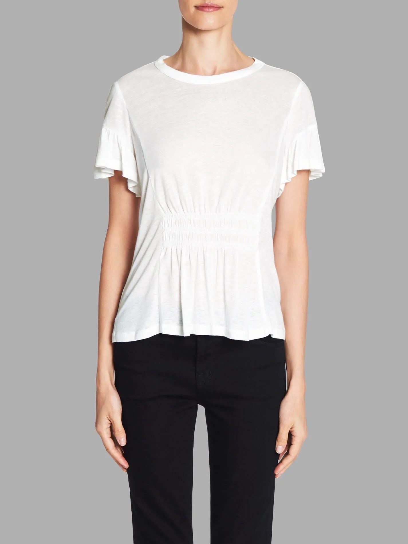 Ruched Jersey Tee