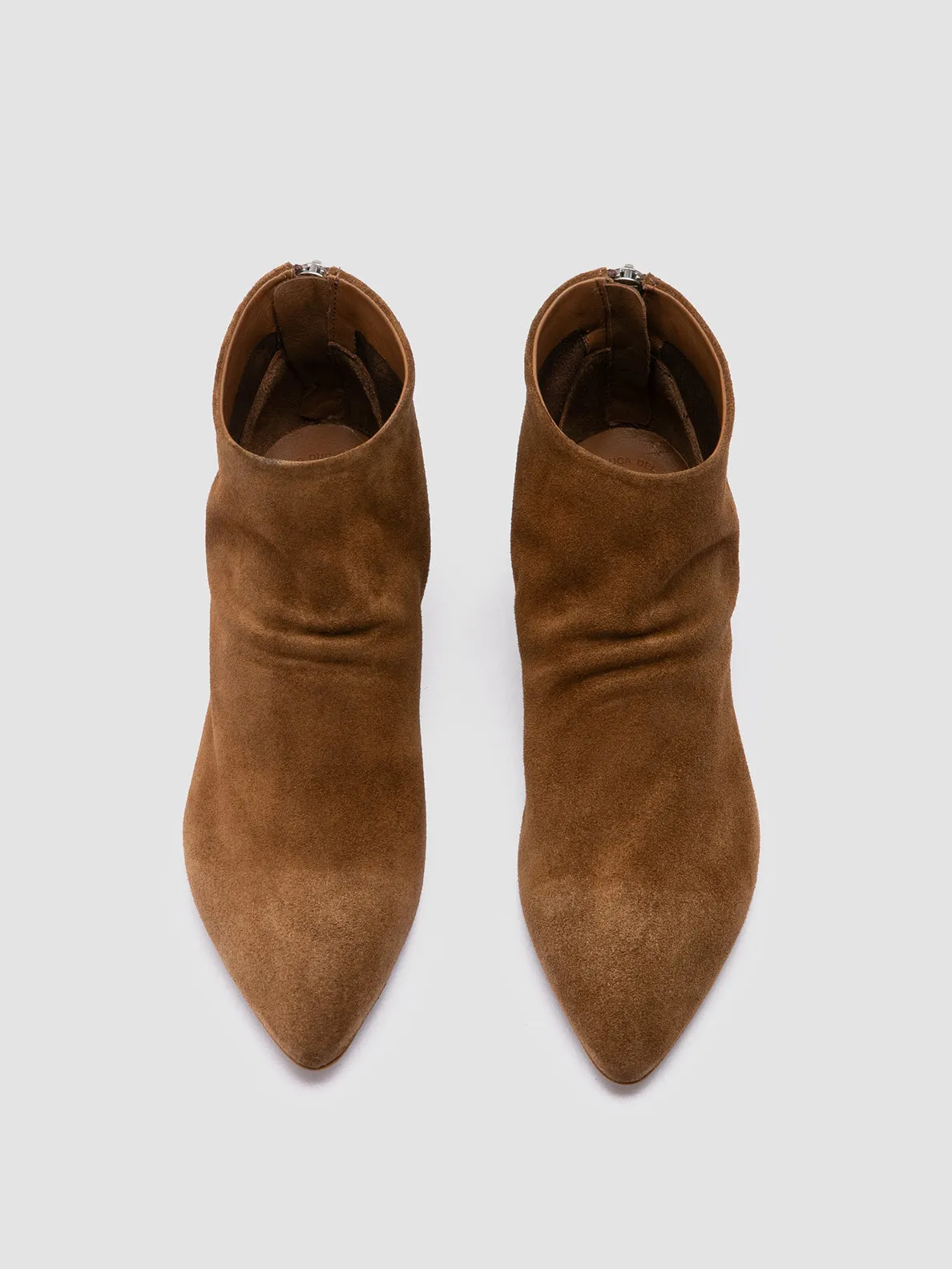 SALLY 001 - Brown Suede Booties