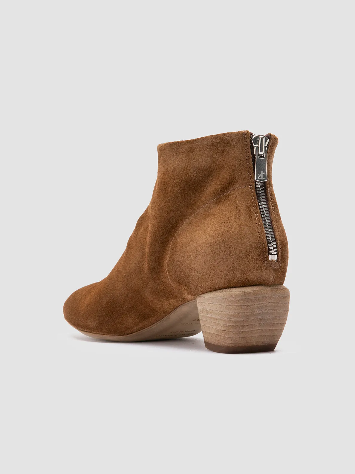 SALLY 001 - Brown Suede Booties