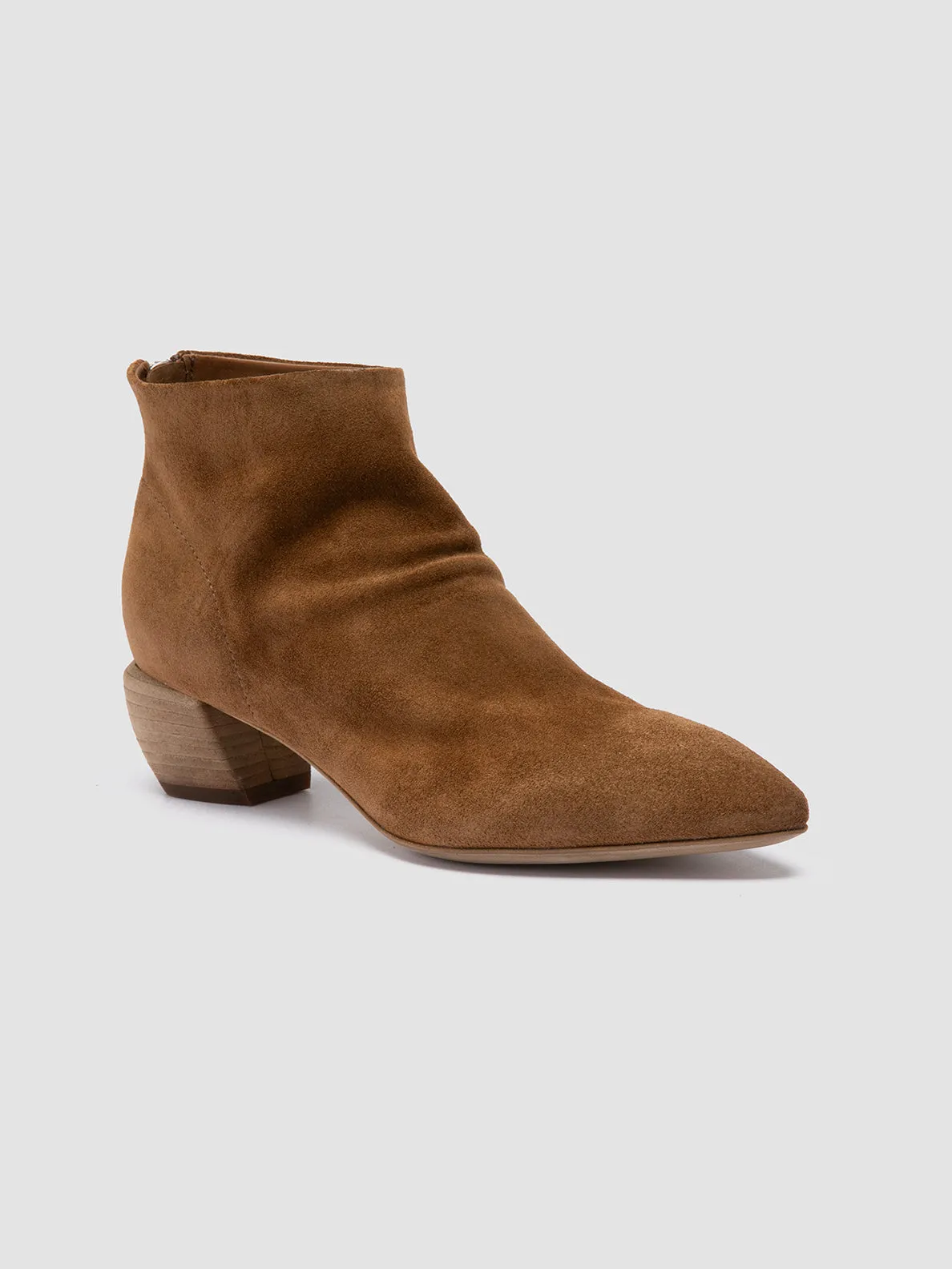 SALLY 001 - Brown Suede Booties