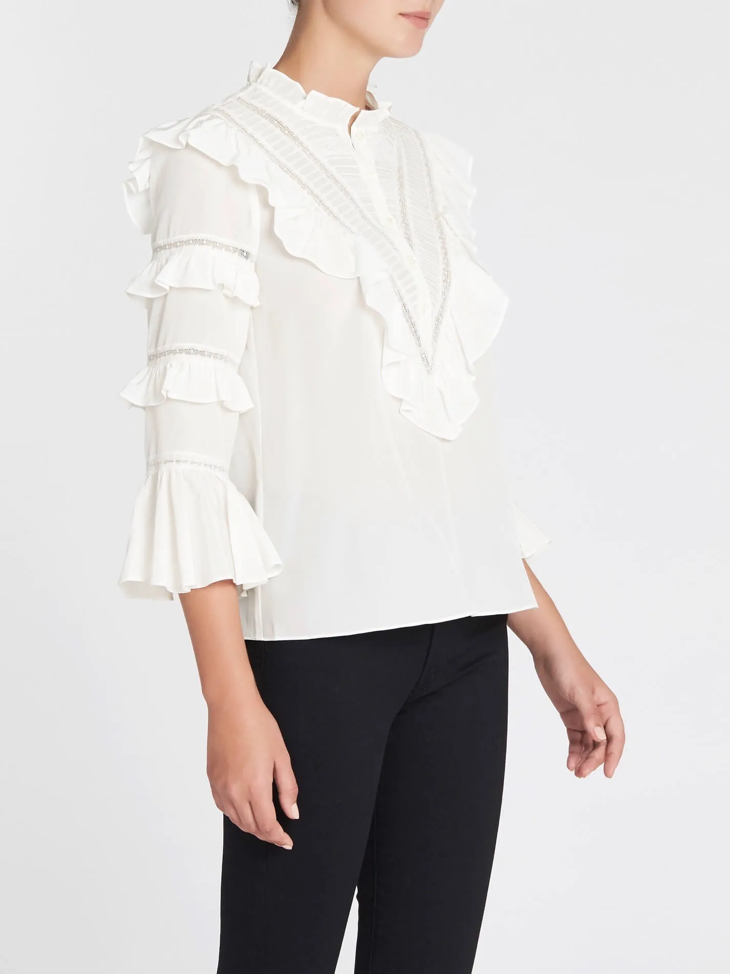 Silk And Lace Top