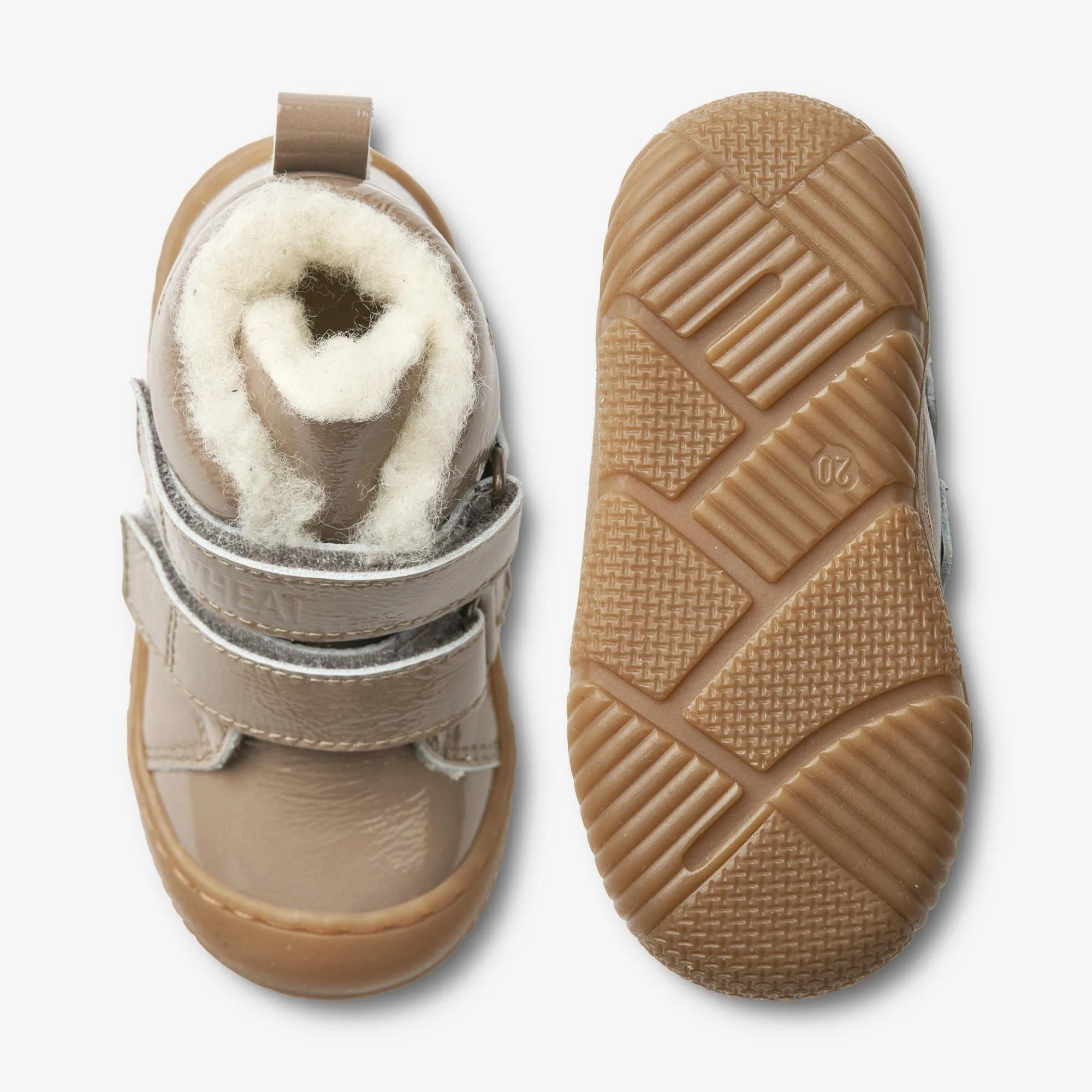 Snugga Wool Patent | Baby - taupe