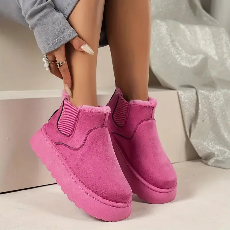 Soft Wool Lined Comfy Boots