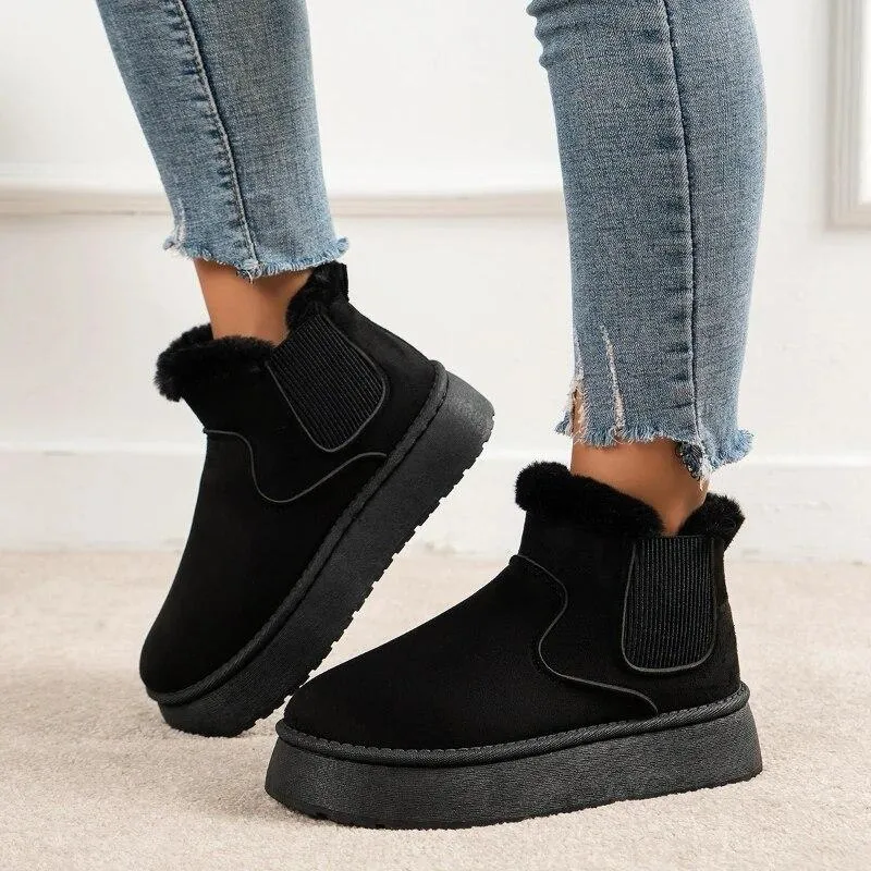 Soft Wool Lined Comfy Boots