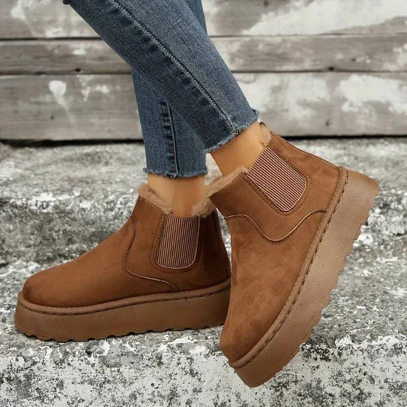 Soft Wool Lined Comfy Boots