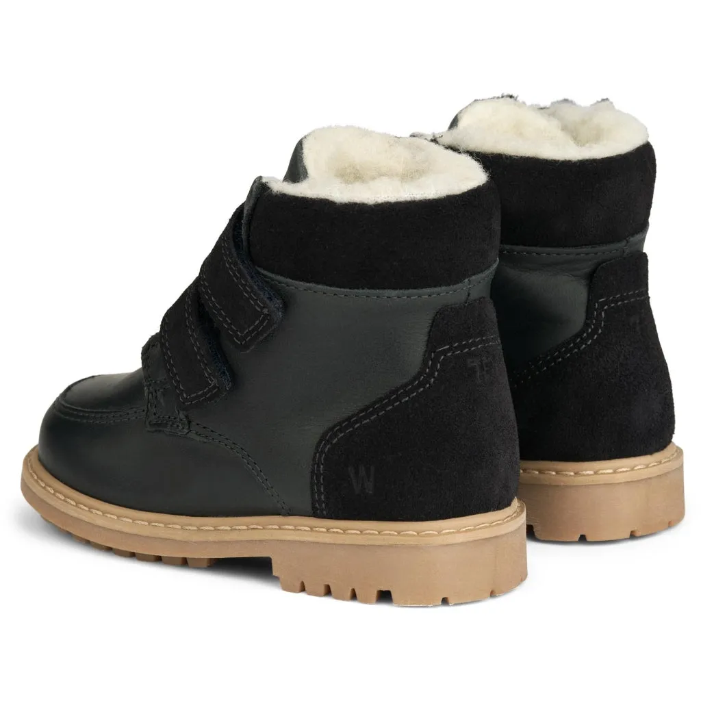 Stewie Tex Velcro Leather - black granite