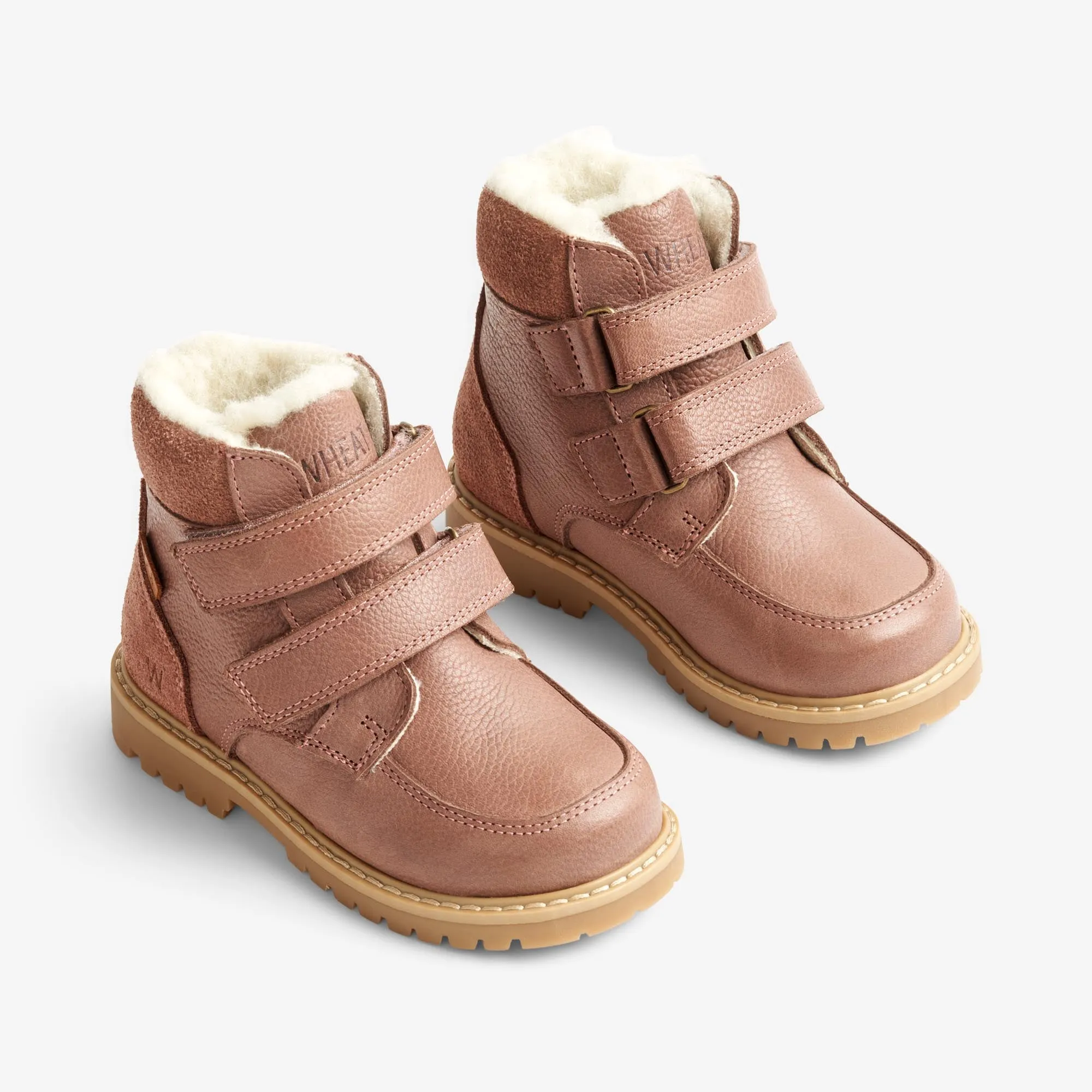 Stewie Tex Velcro Leather - dusty rouge